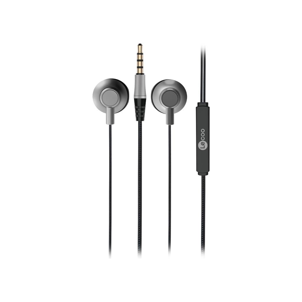 Lecoo EH101 Kablolu 3.5mm Jacklı Kulak İçi Mikrofonlu Kulaklık Siyah