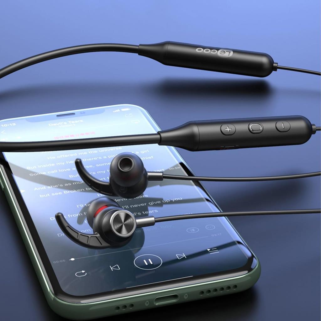 Lenovo Lecoo ES201 Boyun Bantlı Mikrofonlu Kulak İçi Bluetooth Kulaklık Outlet