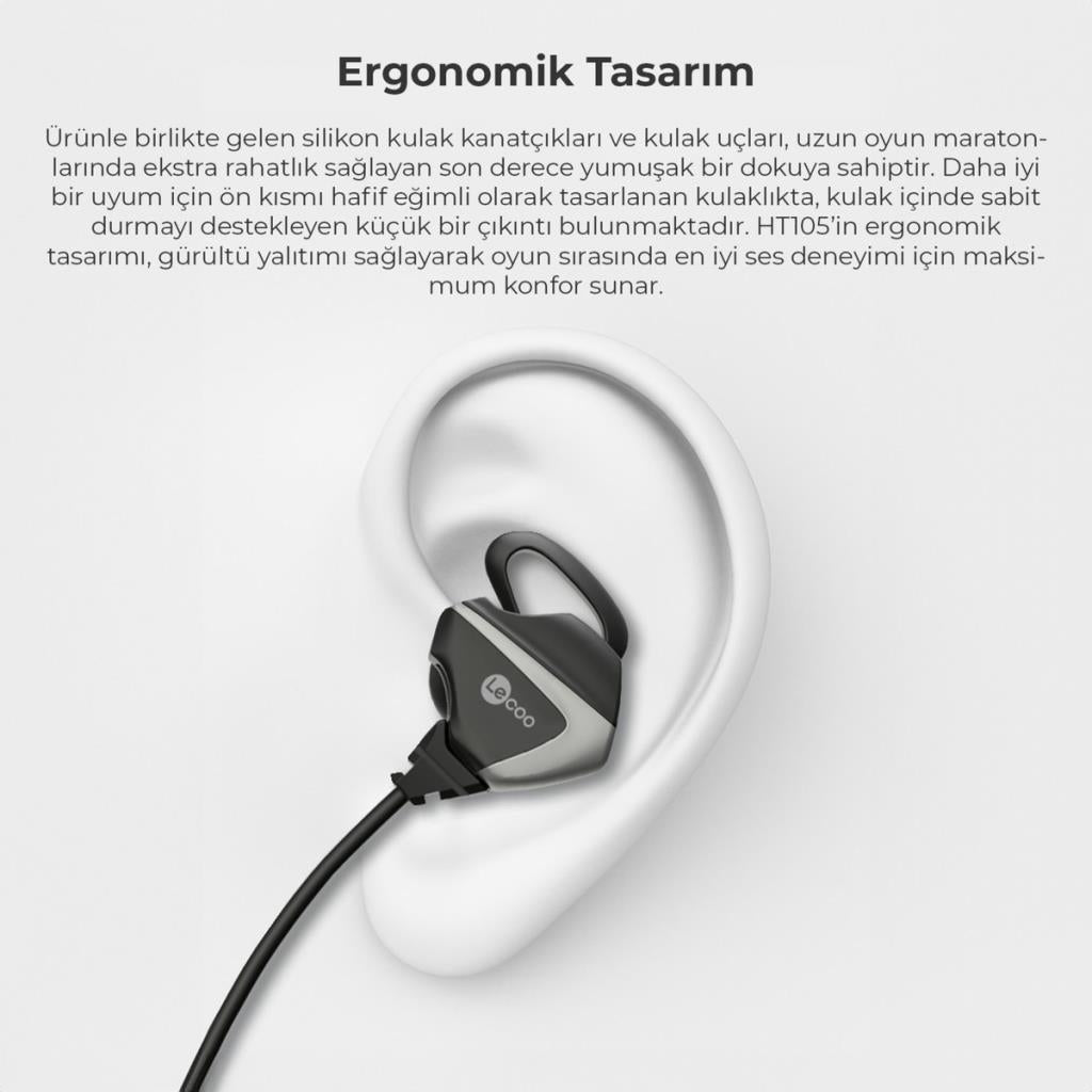Lenovo Lecoo HT105 Kablolu Kulak İçi Kulaklık