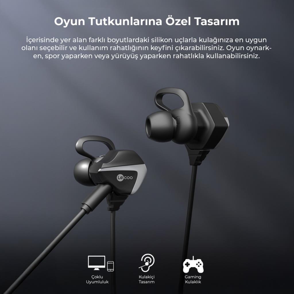 Lenovo Lecoo HT105 Kablolu Kulak İçi Kulaklık