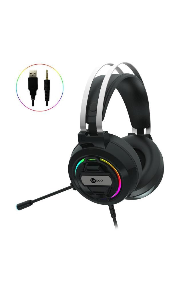 Lenovo Lecoo HT401 RGB USB Kablolu Kulak Üstü Oyuncu Kulaklığı Outlet