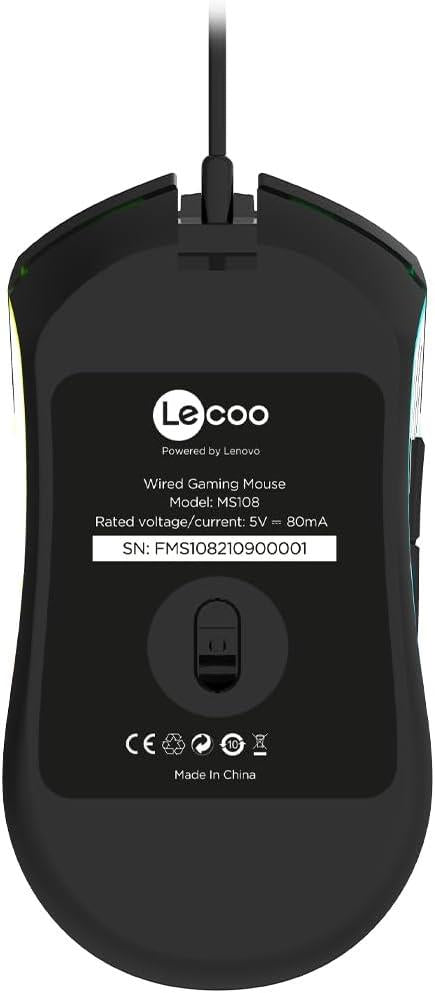 Lenovo Lecoo MS108 RGB Ergonomik Optik Kablolu Oyuncu Mouse Teşhir
