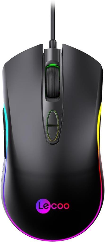 Lenovo Lecoo MS108 RGB Ergonomik Optik Kablolu Oyuncu Mouse Teşhir