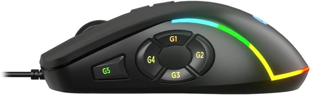 Lenovo Lecoo MS140 RGB Ergonomik Makrolu Optik Kablolu Oyuncu Mouse Teşhir