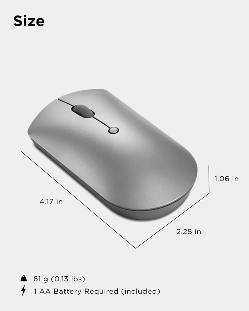 Lenovo 600 GY50X88832 Sessiz Optik Kablosuz Mouse - Teşhir