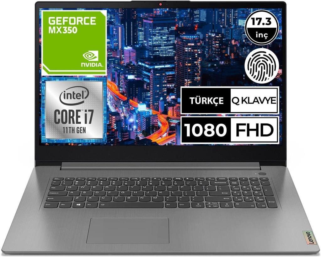 Lenovo IdeaPad 3 17ITL6 82H900BMTX i7-1165G7 8 GB 512 GB SSD MX350 17.3" Full HD Notebook - OUTLET