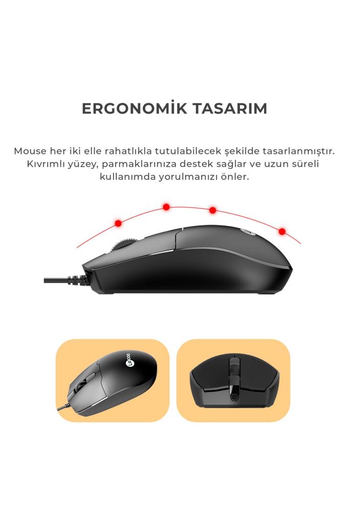 Lenovo Lecoo CM104 Kablolu Klavye Mouse Seti Outlet