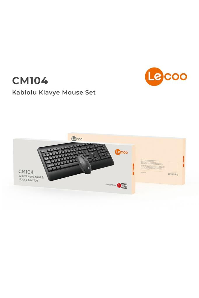 Lenovo Lecoo CM104 Kablolu Klavye Mouse Seti Outlet