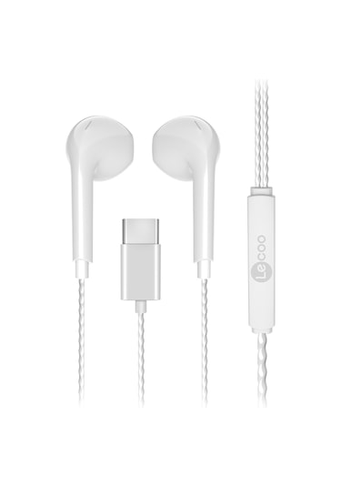 Lenovo Lecoo EH104 Beyaz Type-C Kablolu Kulak İçi Kulaklık - OUTLET
