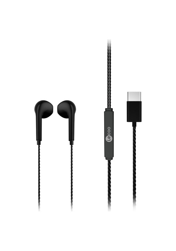 Lenovo Lecoo EH104 Siyah Type-C Kablolu Kulak İçi Kulaklık