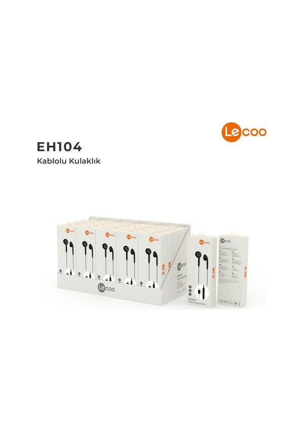 Lenovo Lecoo EH104 Siyah Type-C Kablolu Kulak İçi Kulaklık