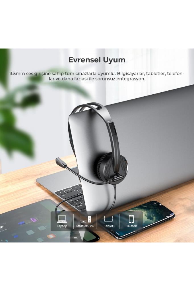 Lenovo Lecoo HT106 Siyah Kablolu Kulak Üstü Kulaklık Outlet