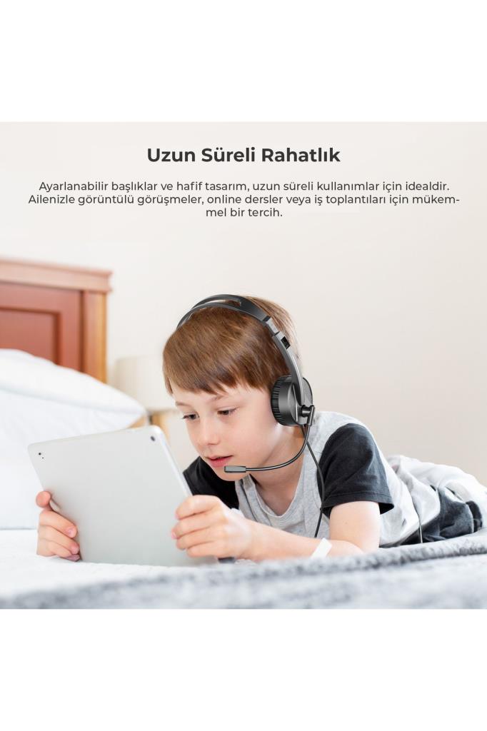 Lenovo Lecoo HT106 Siyah Kablolu Kulak Üstü Kulaklık Teşhir