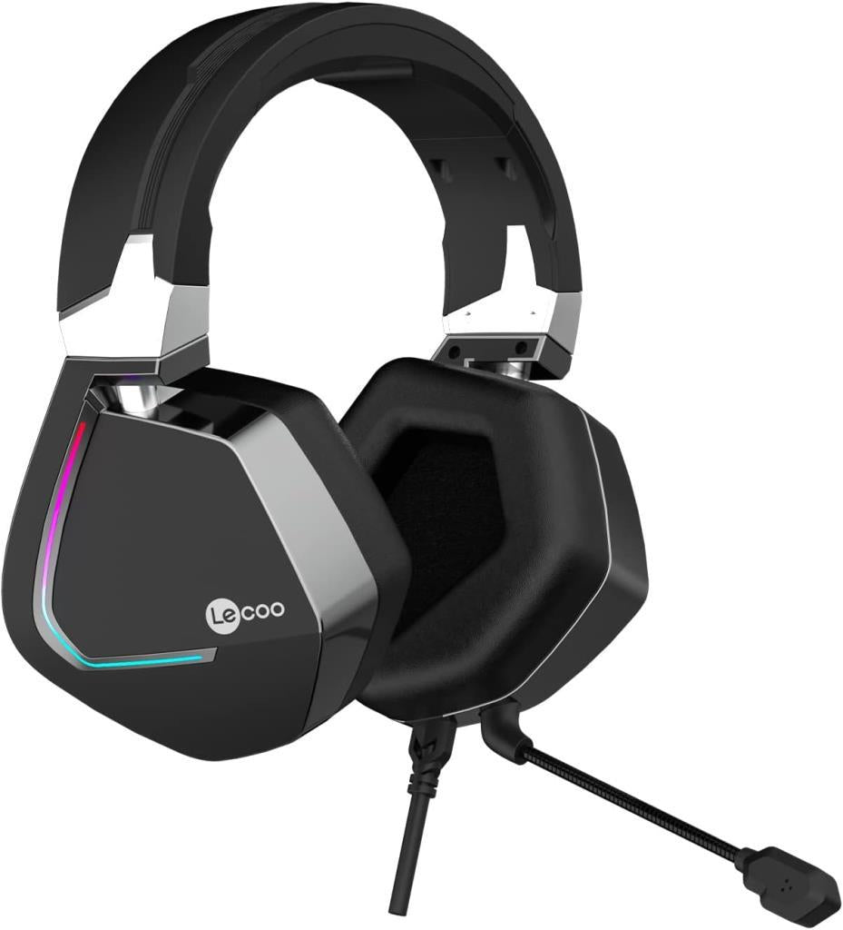 Lenovo Lecoo HT402 RGB 7.1 USB Kablolu Kulak Üstü Oyuncu Kulaklığı Teşhir