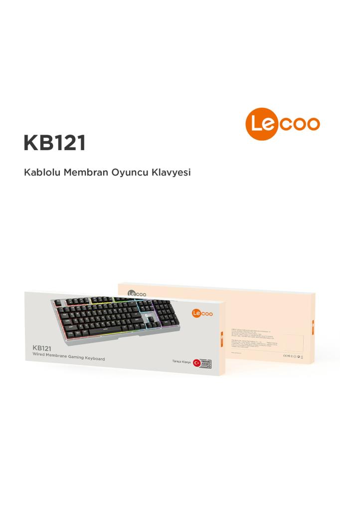 Lenovo Lecoo KB121 RGB Kablolu Oyuncu Klavyesi Teşhir