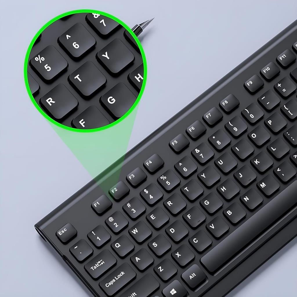 Lenovo Lecoo KW203 Siyah Kablosuz Klavye Mouse Seti Teşhir