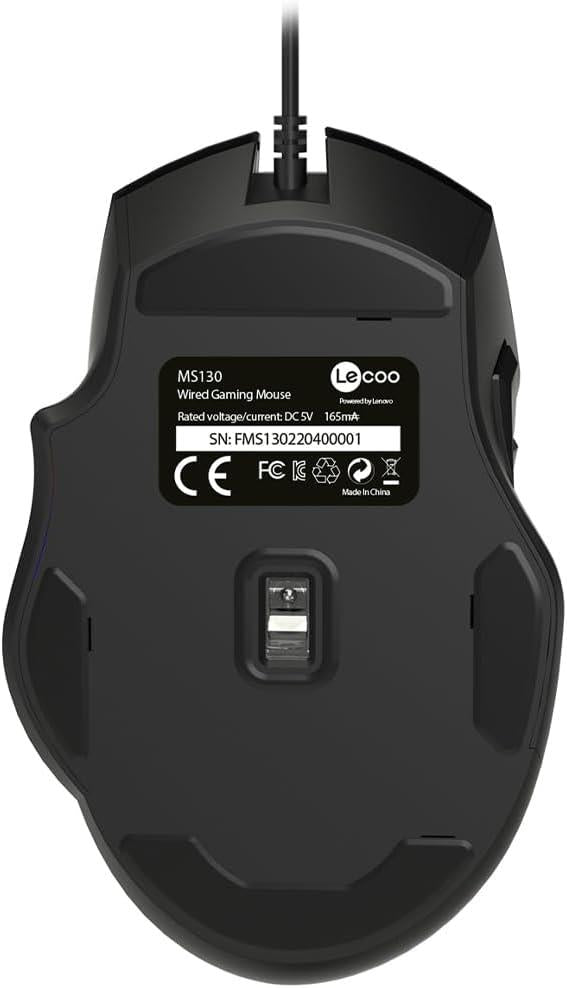 Lenovo Lecoo MS130 RGB Ergonomik Makrolu Optik Kablolu Oyuncu Mouse Teşhir