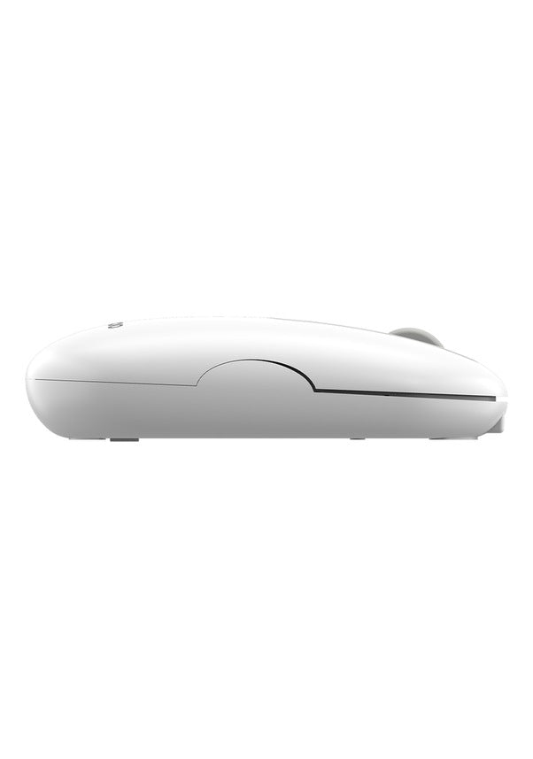 Lenovo Lecoo WS207 Beyaz Şarjlı Ergonomik Optik Kablosuz Mouse - TESHİR