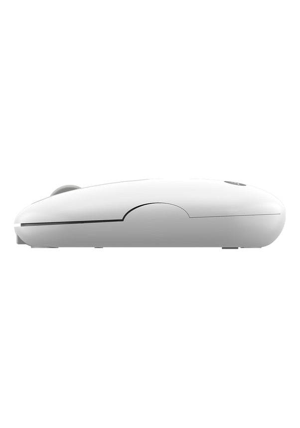 Lenovo Lecoo WS207 Beyaz Şarjlı Ergonomik Optik Kablosuz Mouse - TESHİR