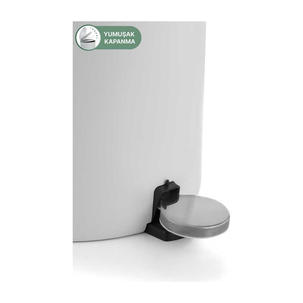 Primanova Lenox 5 lt Pedallı Çöp Kovası İç Kovalı