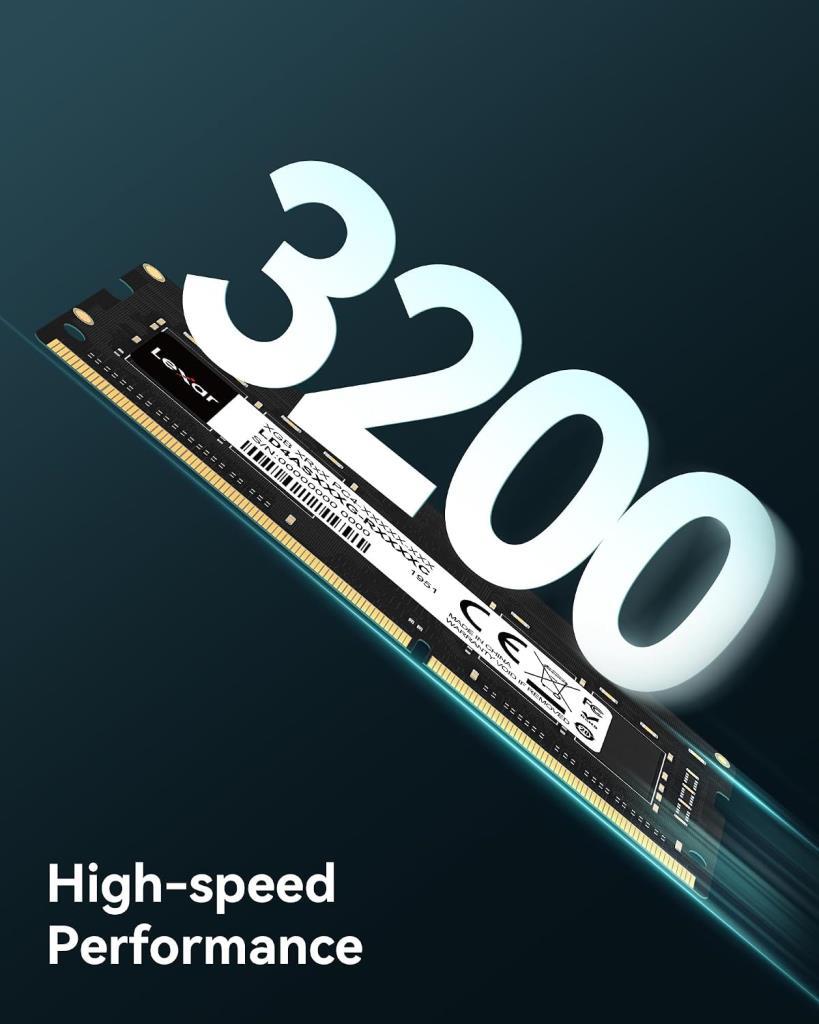 Lexar 16 GB (2x8 GB) DDR4 3200 MHz SO-DIMM Dizüstü Bilgisayar RAM Kiti (LD4S08G32C22ST-BGD) - Outlet