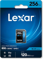Lexar Blue Series 800x LSD0800256G-BNN Class 10 UHS-I U3 V30 256 GB Hafıza Kartı - Outlet