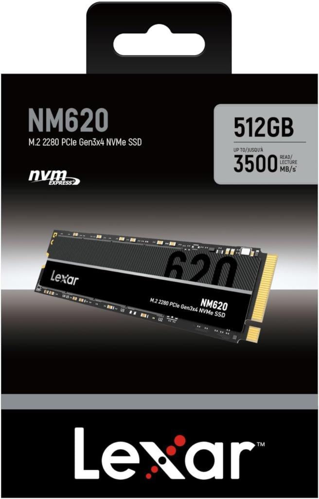 منفذ SSD M.2 من Lexar NM620 LNM620X512G-RNNNG PCI-Express 3.0 سعة 512 جيجابايت