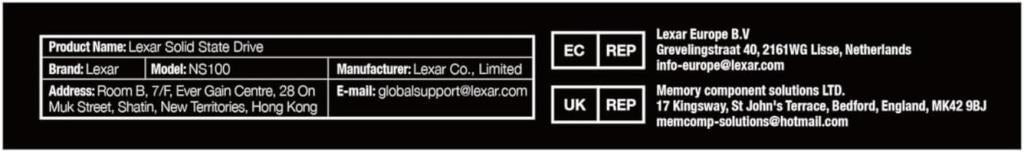 Lexar NS100 LNS100-1TRB SATA 3.0 2.5" 1 TB SSD