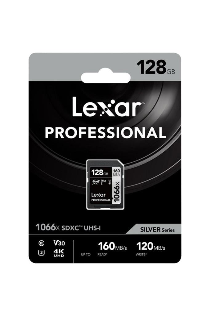 Lexar Professional Silver Series 1066x Class 10 UHS-I U3 V30 128 GB Hafıza Kartı Outlet