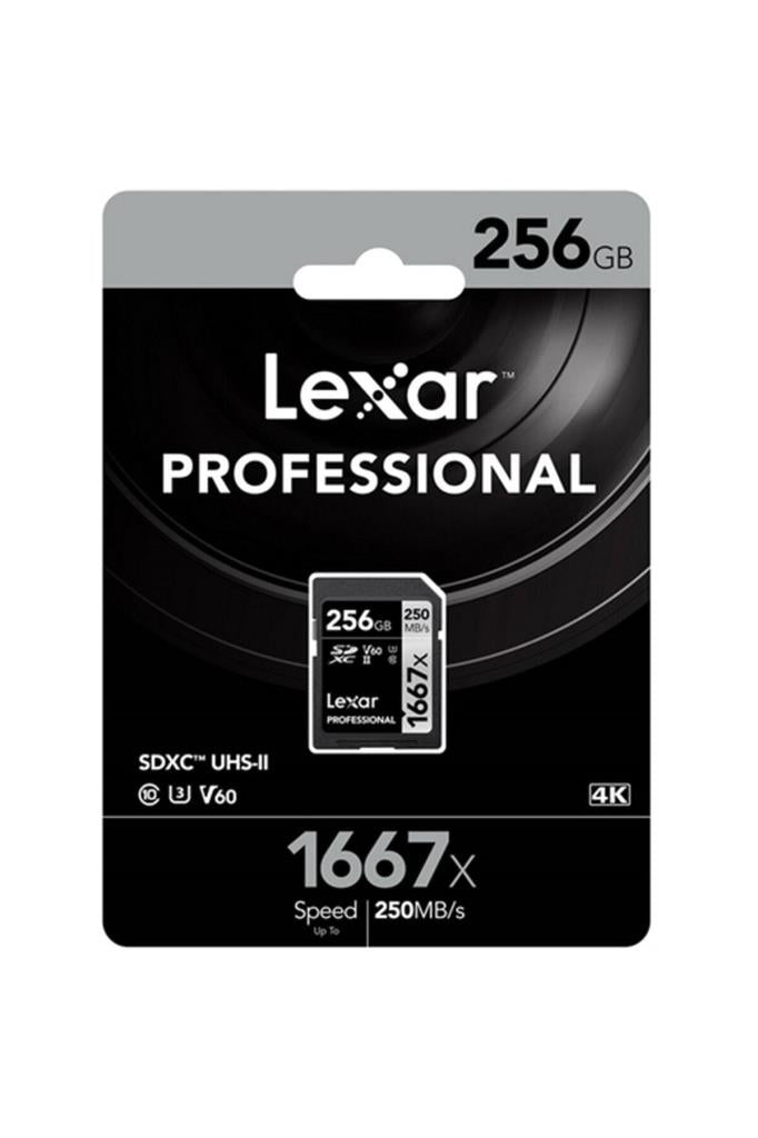 Lexar Professional 1667x LSD256CBNA1667 Class 10 UHS-II U3 V60 256 GB Hafıza Kartı - Teşhir