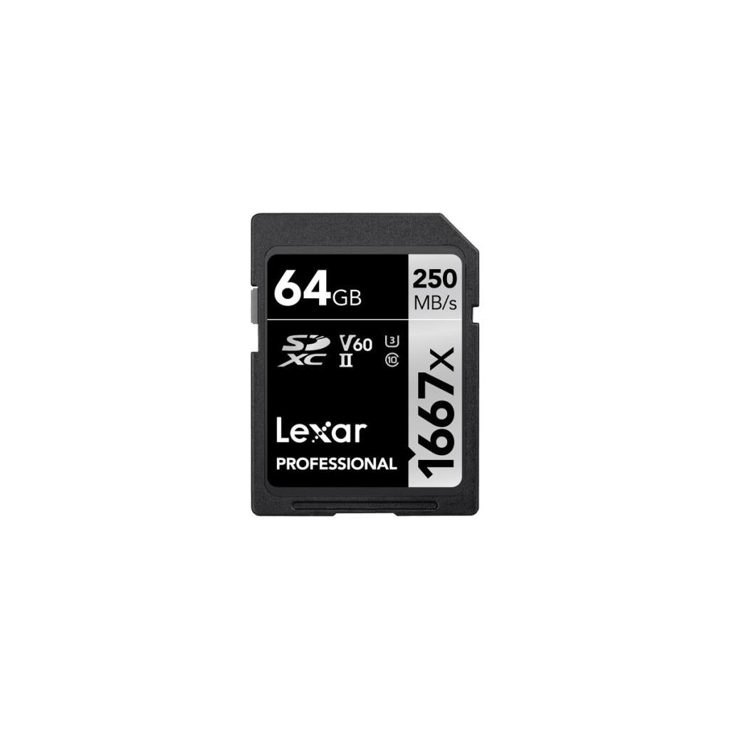 Lexar Professional 1667x Class 10 UHS-II U3 V60 64 GB Hafıza Kartı