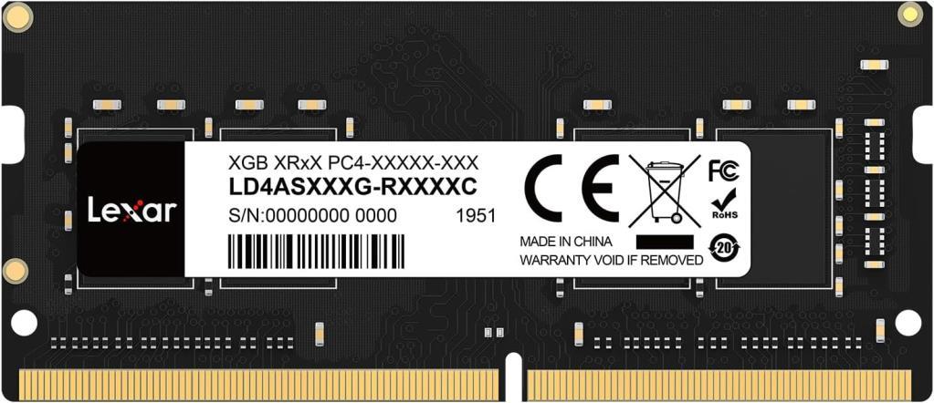 Lexar SODIMM 16GB DDR4 RAM, 3200 MHz, 260-Pin DDR4 SODIMM Dizüstü Bilgisayar Ram - OUTLET