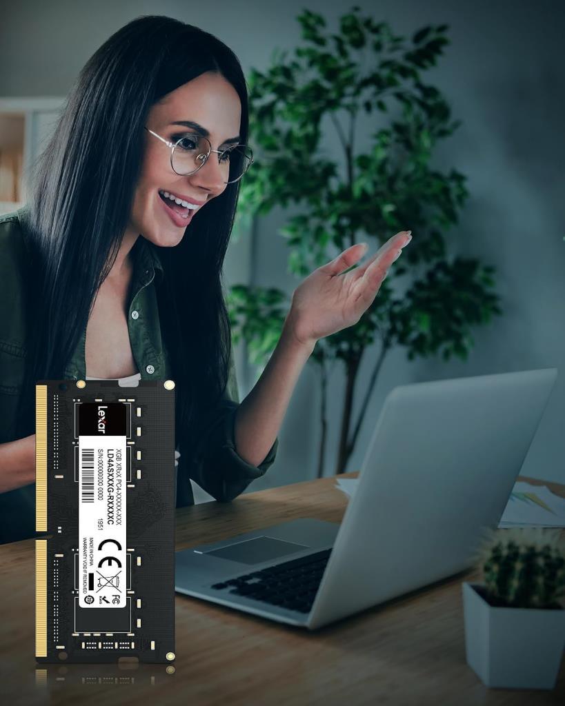 Lexar 8 GB 3200 MHz DDR4 SODIMM LD4AS008G-B3200GSST Ram - Teşhir