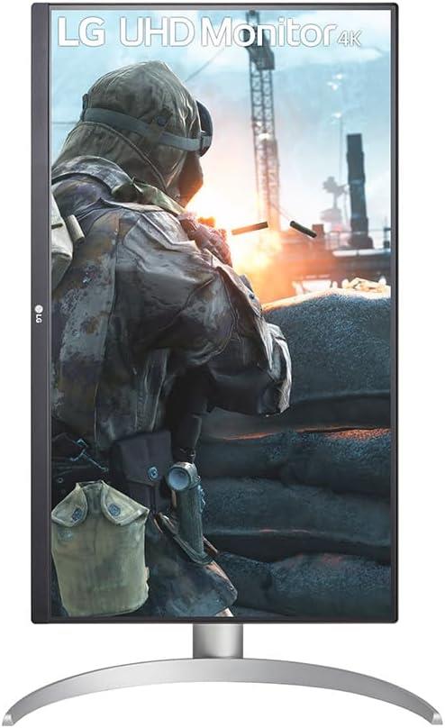 شاشة LG 27UP650P-W مقاس 27 بوصة، 5 مللي ثانية، 4K، محور دوران، IPS، 60 هرتز - عرض نموذجي
