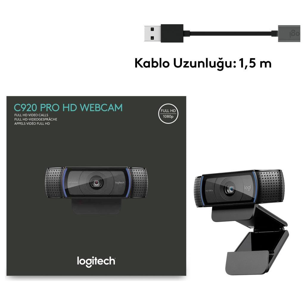 Logitech C920 Pro 960-001055 Mikrofonlu Webcam Teşhir