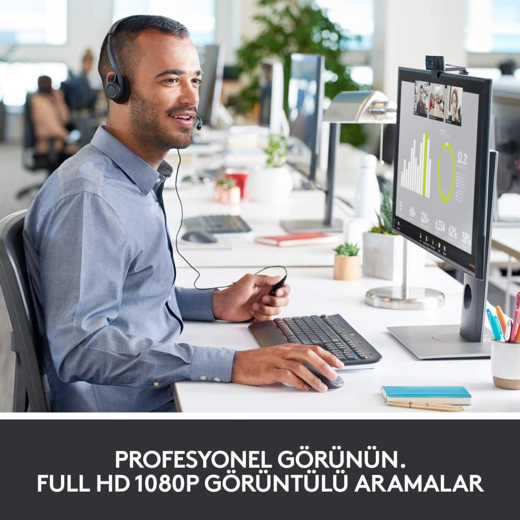 Logitech C920 Pro 960-001055 Mikrofonlu Webcam Teşhir