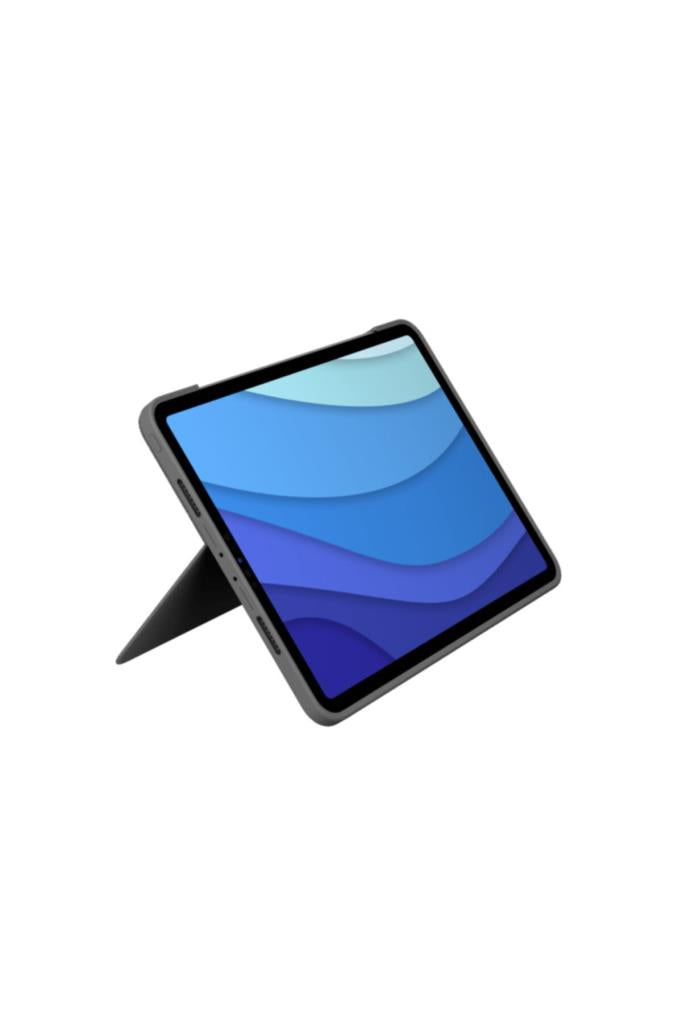 Logitech Combo Touch Klavyeli iPad Kılıfı, Ayrılabilir, Trackpad ve Smart Connector Özellikli, Arka Aydınlatma ve Destek Ayaklı Klavye, iPad Pro 11 inç 1. 2. 3. ve 4. Nesil ile Uyumlu, Gri