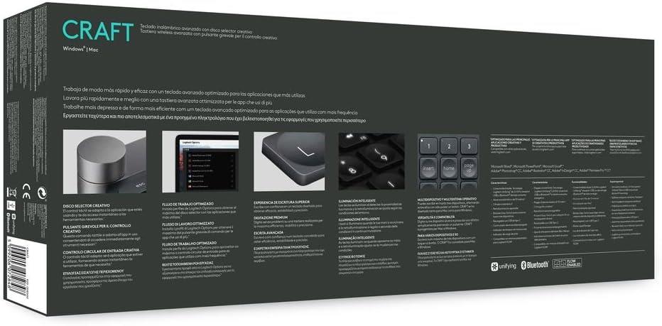 Logitech Craft Kablosuz Qwerty Klavye Teşhir
