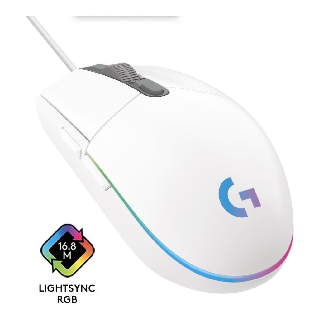 Logitech G102 910-005824 Beyaz Lightsync Optik Kablolu Oyuncu Mouse