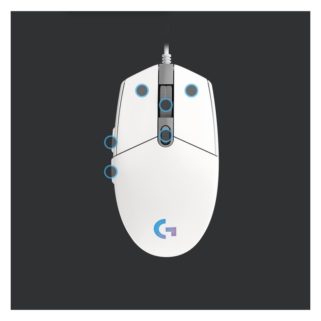 Logitech G102 910-005824 Beyaz Lightsync Optik Kablolu Oyuncu Mouse