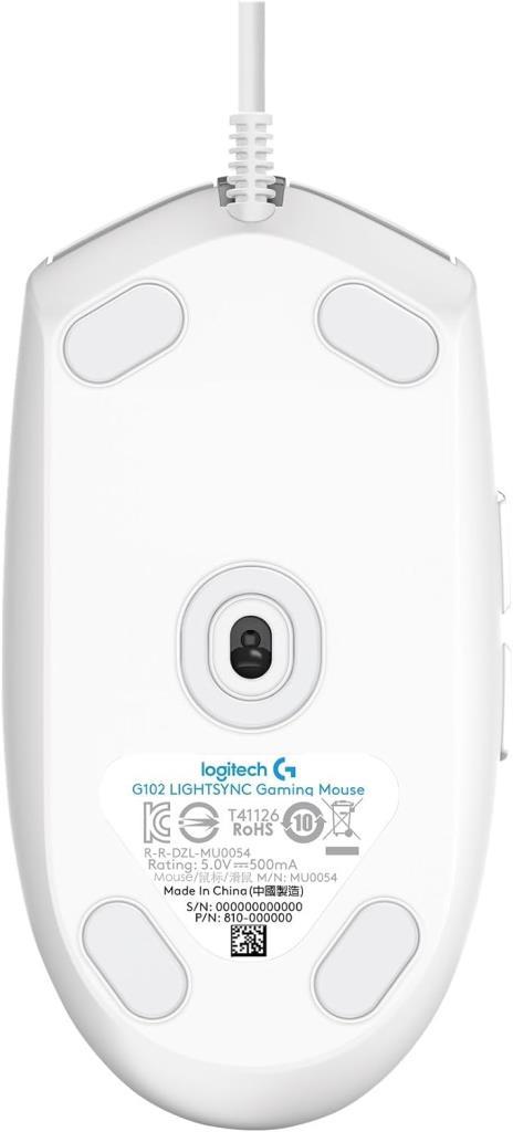 Logitech G102 910-005824 Beyaz Lightsync Optik Kablolu Oyuncu Mouse - Outlet