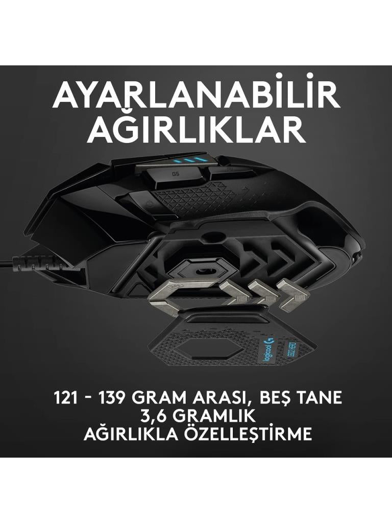 Logitech G502 910-005471 Hero Optik Kablolu Oyuncu Mouse- Teşhir