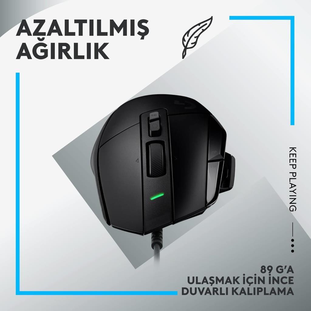 Logitech G502 X 910-006139 Siyah Optik Kablolu Oyuncu Mouse - Teşhir