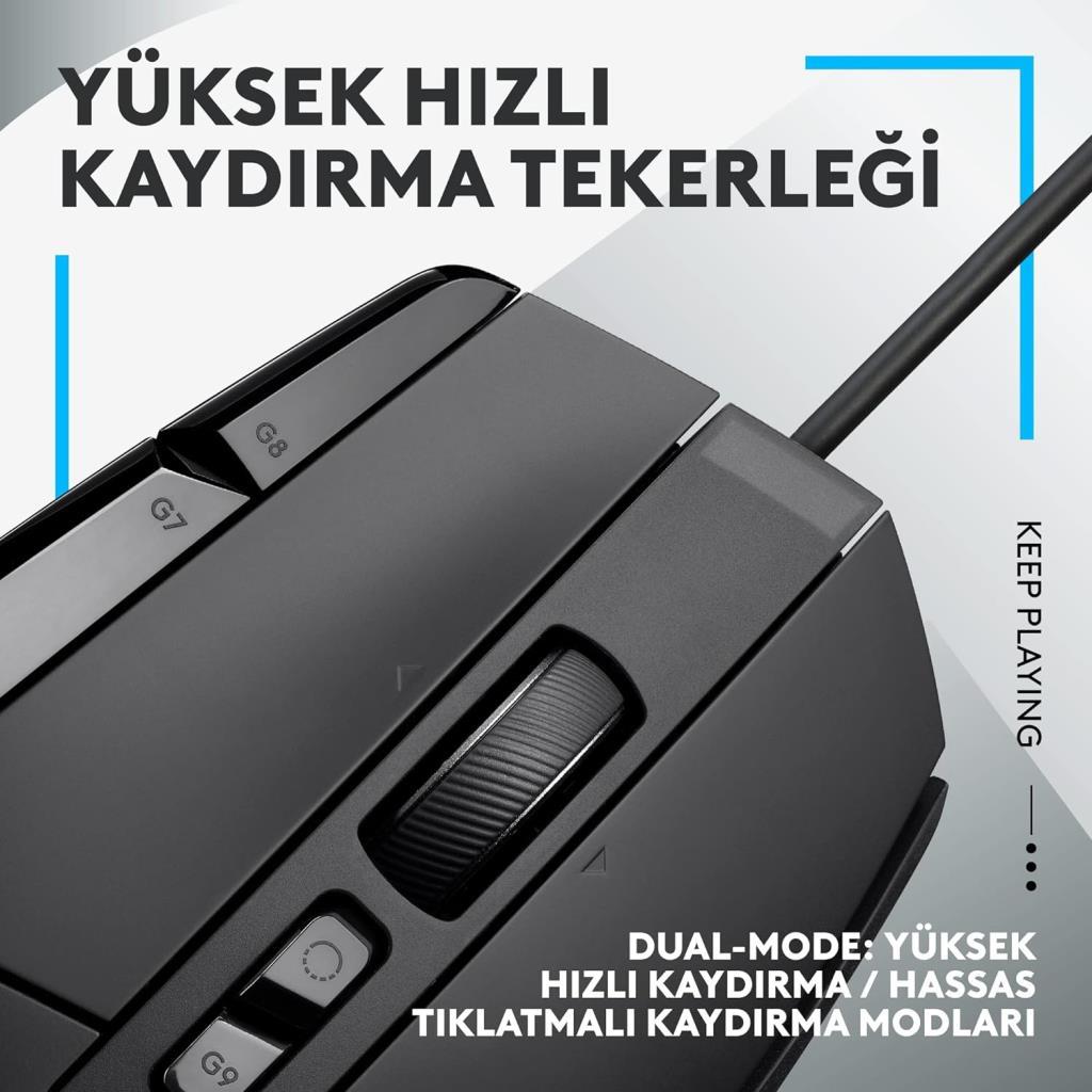 Logitech G502 X 910-006139 Siyah Optik Kablolu Oyuncu Mouse - Teşhir