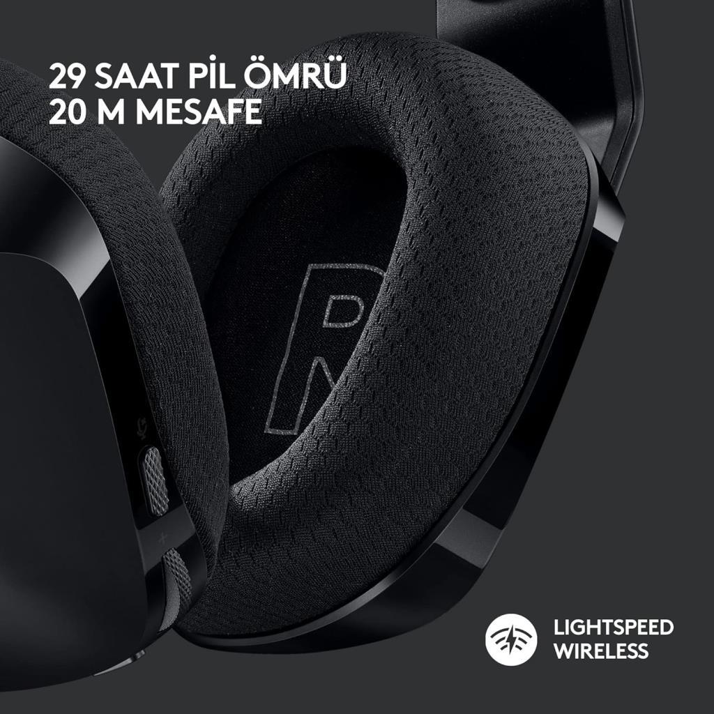 Logitech G733 7.1 981-000864 Siyah Kablosuz Mikrofonlu Kulak Üstü Oyuncu Kulaklığı Outlet