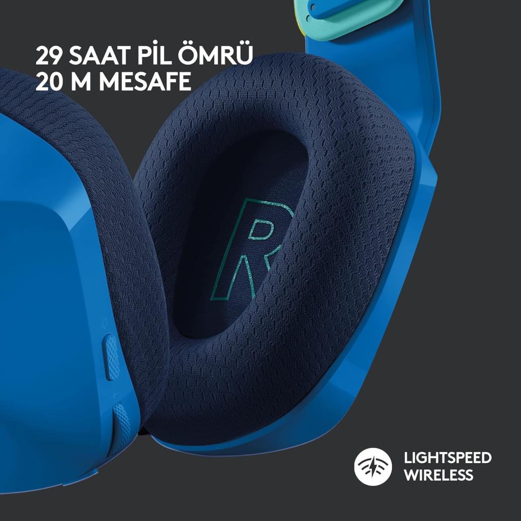 Logitech G733 7.1 981-000943 Mavi Kablosuz Mikrofonlu Kulak Üstü Oyuncu Kulaklığı - Outlet