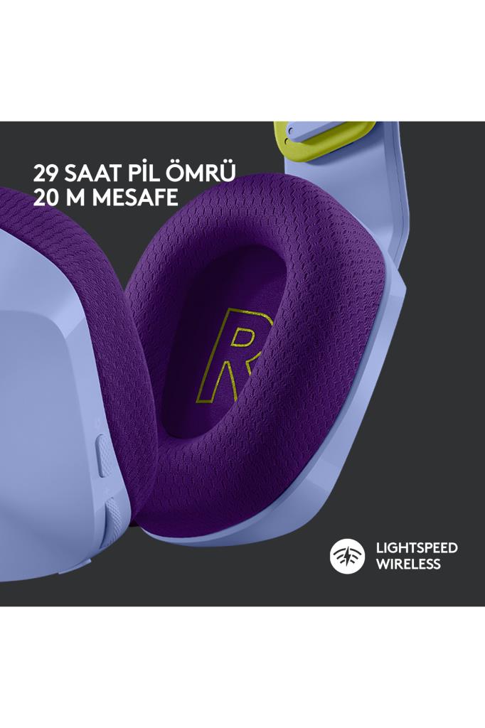 Logitech G733 Lightspeed Lila RGB 7.1 Kablosuz Kulak Üstü Oyuncu Kulaklığı Outlet