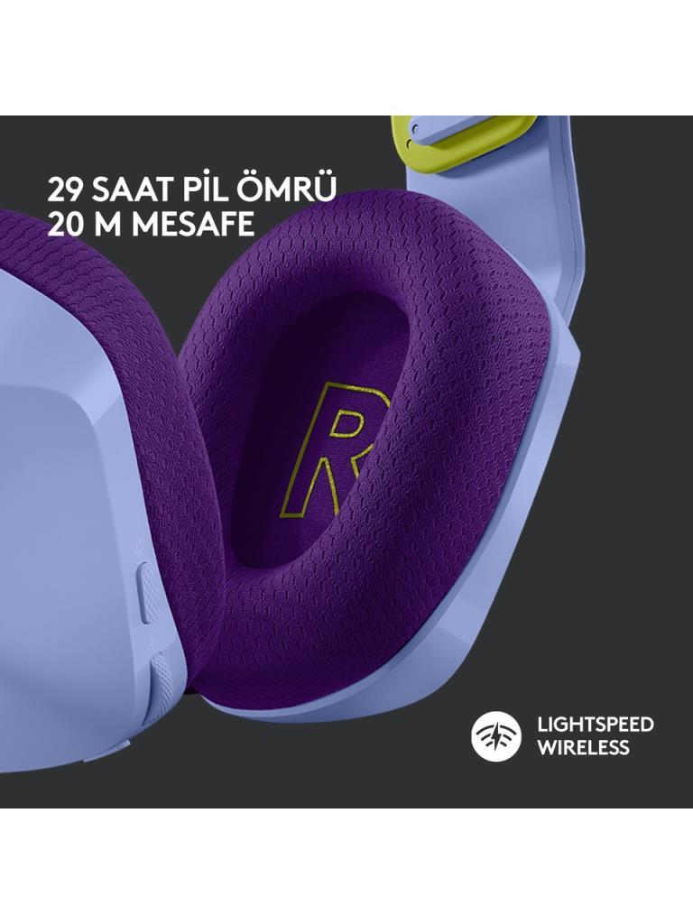 Logitech G733 Lightspeed Lila RGB 7.1 Kablosuz Kulak Üstü Oyuncu Kulaklığı Teşhir