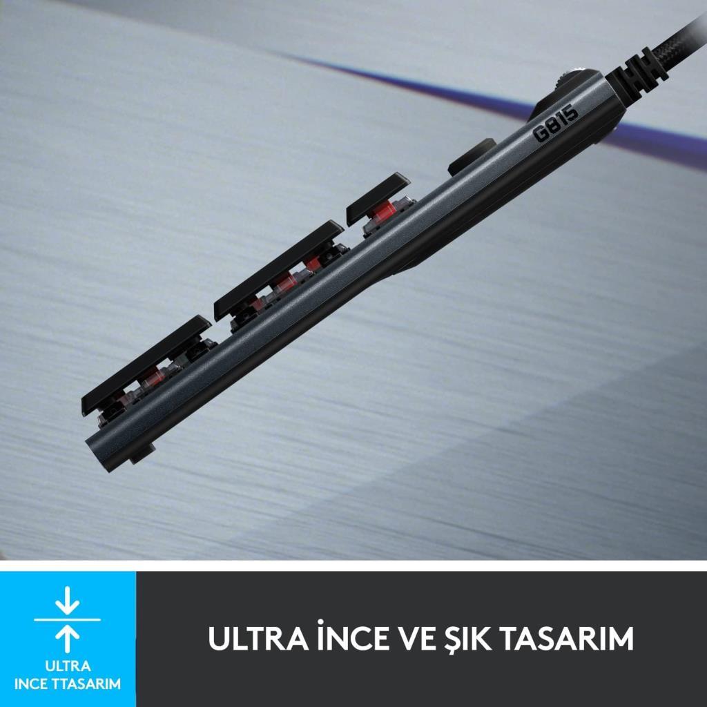 Logitech G815 Lightsync RGB Kablolu Mekanik Oyuncu Klavyesi - teşhir