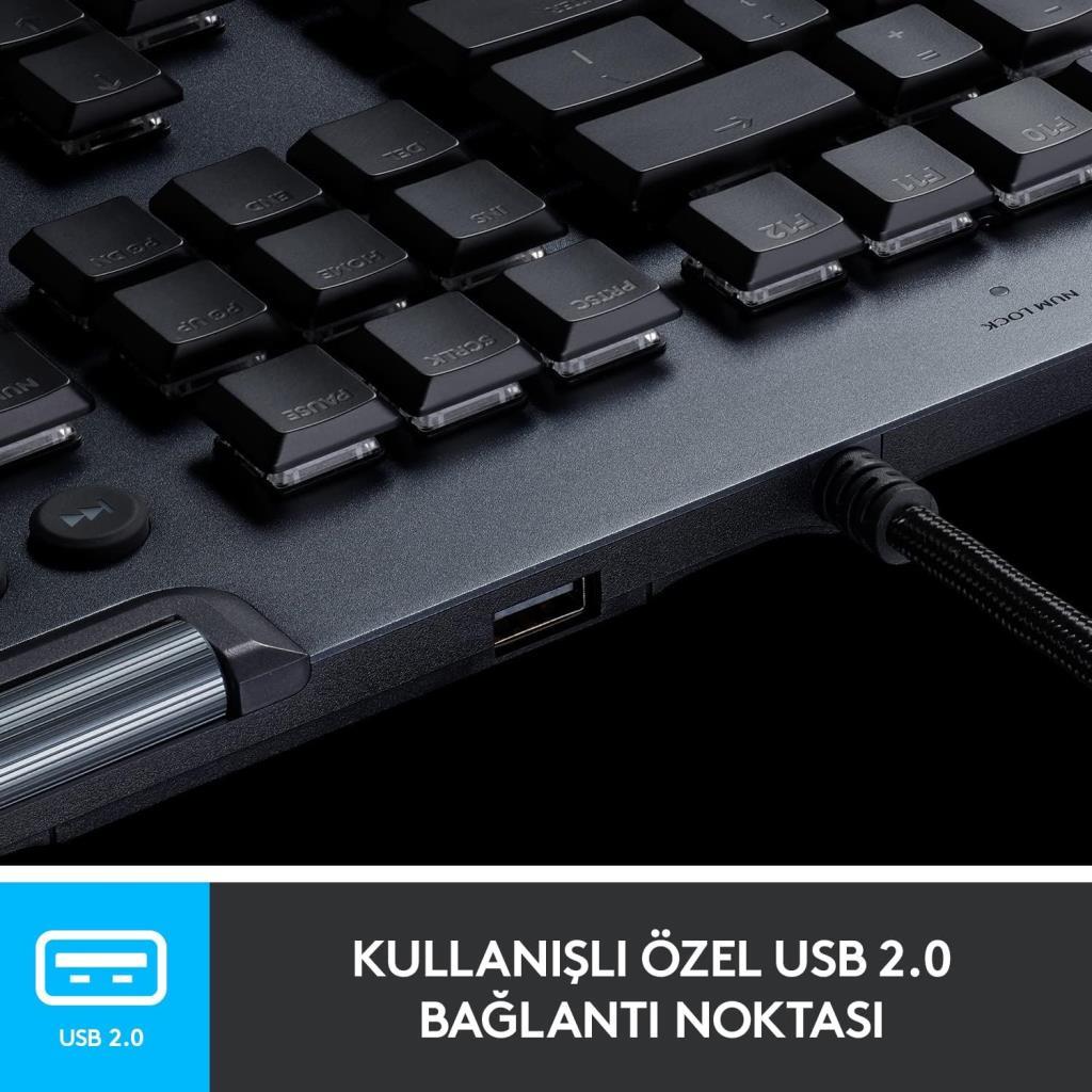 Logitech G815 Lightsync RGB Kablolu Mekanik Oyuncu Klavyesi - teşhir